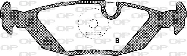BPA0155.00 OPEN PARTS Комплект тормозных колодок, дисковый тормоз (фото 2)