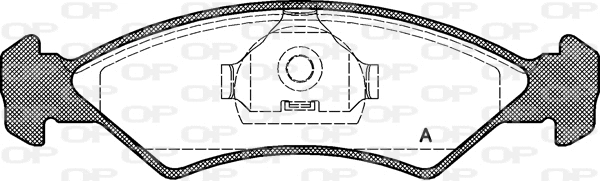 BPA0168.00 OPEN PARTS Комплект тормозных колодок, дисковый тормоз (фото 1)