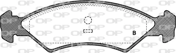 BPA0168.00 OPEN PARTS Комплект тормозных колодок, дисковый тормоз (фото 2)