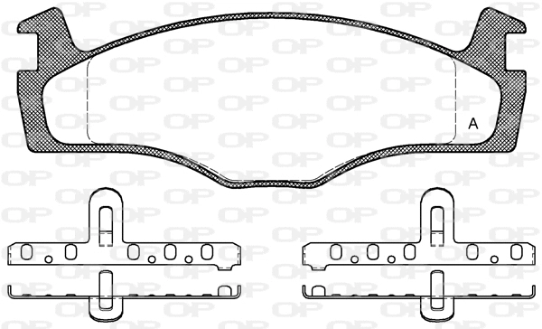 BPA0171.00 OPEN PARTS Комплект тормозных колодок, дисковый тормоз (фото 1)