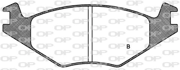 BPA0171.00 OPEN PARTS Комплект тормозных колодок, дисковый тормоз (фото 2)