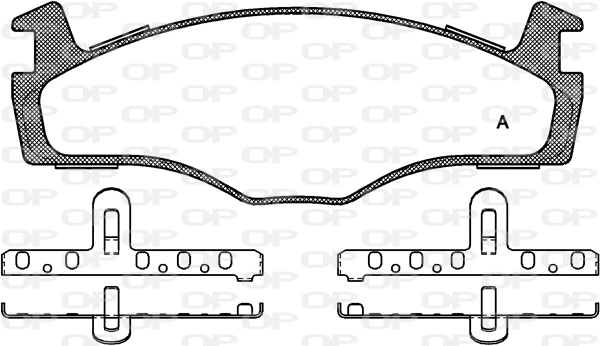 BPA0171.60 OPEN PARTS Комплект тормозных колодок, дисковый тормоз (фото 1)