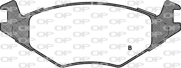 BPA0171.60 OPEN PARTS Комплект тормозных колодок, дисковый тормоз (фото 2)