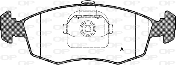 BPA0172.10 OPEN PARTS Комплект тормозных колодок, дисковый тормоз (фото 1)