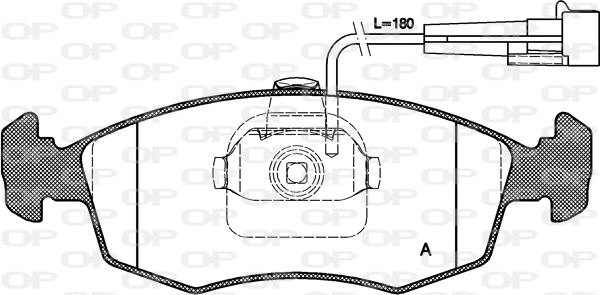 BPA0172.12 OPEN PARTS Комплект тормозных колодок, дисковый тормоз (фото 1)