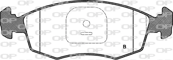 BPA0172.12 OPEN PARTS Комплект тормозных колодок, дисковый тормоз (фото 2)