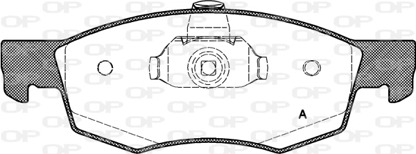 BPA0172.30 OPEN PARTS Комплект тормозных колодок, дисковый тормоз (фото 1)