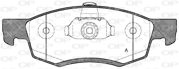BPA0172.32 OPEN PARTS Комплект тормозных колодок, дисковый тормоз (фото 1)