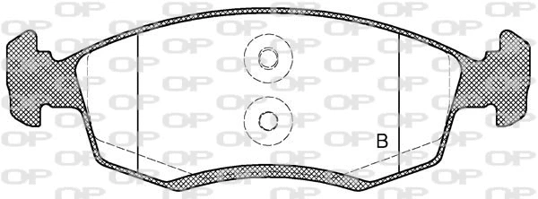BPA0172.32 OPEN PARTS Комплект тормозных колодок, дисковый тормоз (фото 2)