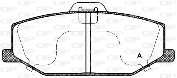 BPA0190.10 OPEN PARTS Комплект тормозных колодок, дисковый тормоз (фото 1)