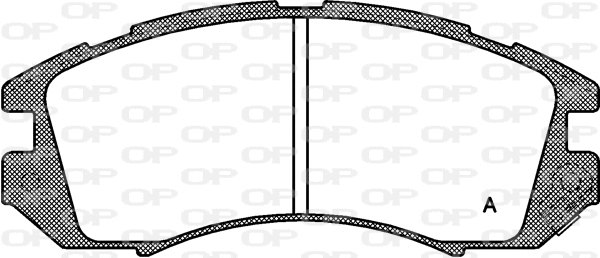 BPA0191.12 OPEN PARTS Комплект тормозных колодок, дисковый тормоз (фото 1)