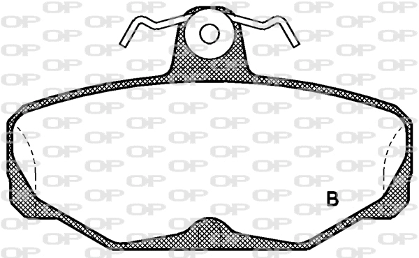 BPA0205.02 OPEN PARTS Комплект тормозных колодок, дисковый тормоз (фото 2)