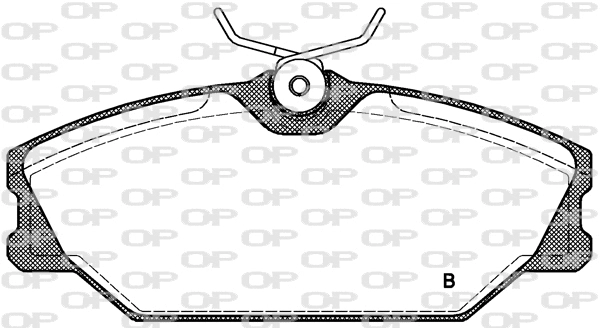 BPA0208.02 OPEN PARTS Комплект тормозных колодок, дисковый тормоз (фото 2)