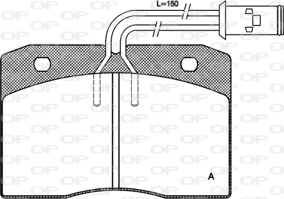 BPA0211.12 OPEN PARTS Комплект тормозных колодок, дисковый тормоз (фото 1)