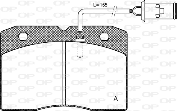 BPA0211.22 OPEN PARTS Комплект тормозных колодок, дисковый тормоз (фото 1)