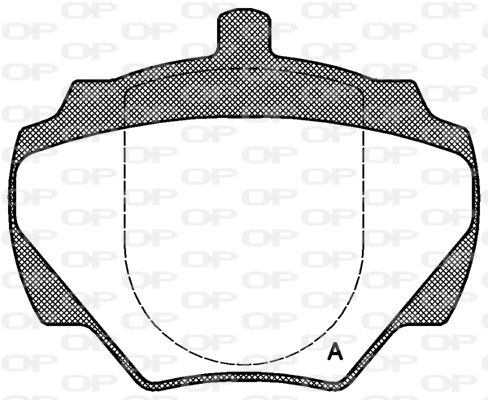 BPA0222.00 OPEN PARTS Комплект тормозных колодок, дисковый тормоз (фото 1)