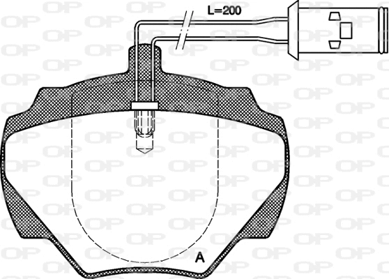 BPA0222.01 OPEN PARTS Комплект тормозных колодок, дисковый тормоз (фото 1)