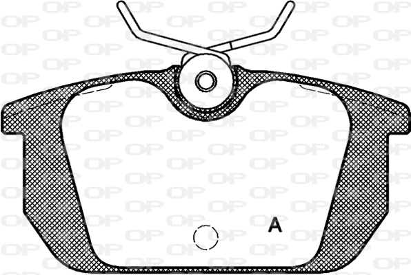 BPA0231.00 OPEN PARTS Комплект тормозных колодок, дисковый тормоз (фото 1)