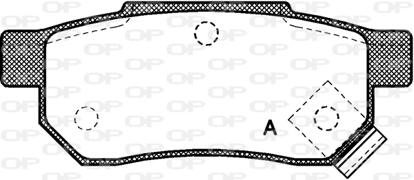 BPA0233.02 OPEN PARTS Комплект тормозных колодок, дисковый тормоз (фото 1)