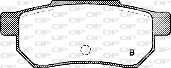 BPA0233.02 OPEN PARTS Комплект тормозных колодок, дисковый тормоз (фото 2)