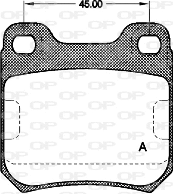 BPA0239.00 OPEN PARTS Комплект тормозных колодок, дисковый тормоз (фото 1)