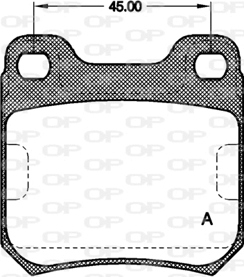 BPA0239.40 OPEN PARTS Комплект тормозных колодок, дисковый тормоз (фото 1)