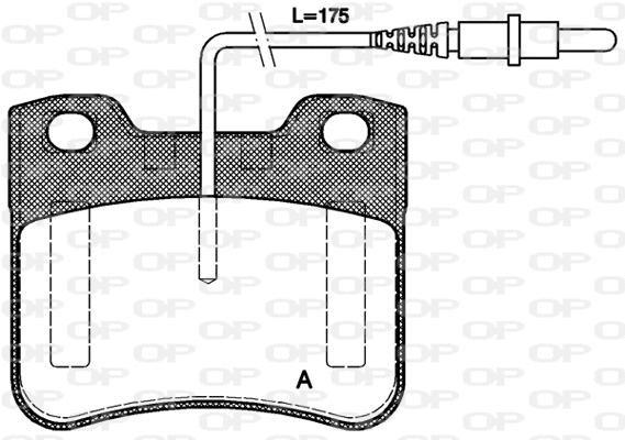 BPA0247.24 OPEN PARTS Комплект тормозных колодок, дисковый тормоз (фото 1)