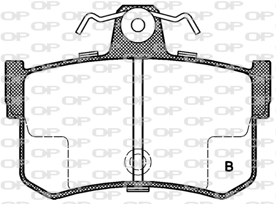 BPA0251.12 OPEN PARTS Комплект тормозных колодок, дисковый тормоз (фото 2)