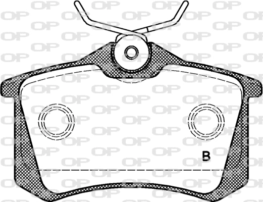 BPA0263.51 OPEN PARTS Комплект тормозных колодок, дисковый тормоз (фото 2)