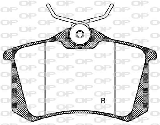 BPA0263.74 OPEN PARTS Комплект тормозных колодок, дисковый тормоз (фото 2)