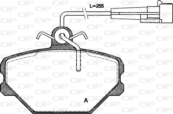 BPA0264.02 OPEN PARTS Комплект тормозных колодок, дисковый тормоз (фото 1)