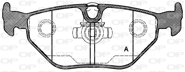 BPA0265.15 OPEN PARTS Комплект тормозных колодок, дисковый тормоз (фото 1)