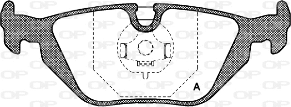 BPA0265.30 OPEN PARTS Комплект тормозных колодок, дисковый тормоз (фото 1)