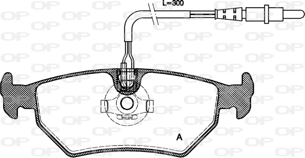 BPA0265.32 OPEN PARTS Комплект тормозных колодок, дисковый тормоз (фото 1)