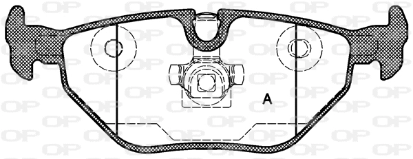 BPA0265.40 OPEN PARTS Комплект тормозных колодок, дисковый тормоз (фото 1)