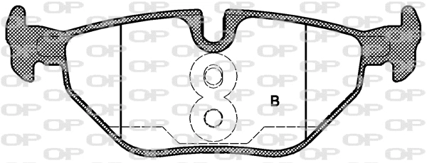 BPA0265.40 OPEN PARTS Комплект тормозных колодок, дисковый тормоз (фото 2)