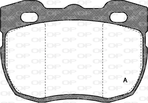 BPA0267.00 OPEN PARTS Комплект тормозных колодок, дисковый тормоз (фото 1)