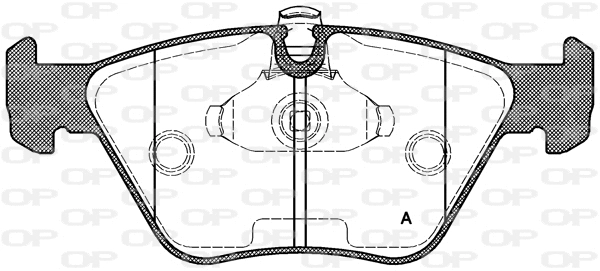 BPA0270.15 OPEN PARTS Комплект тормозных колодок, дисковый тормоз (фото 1)