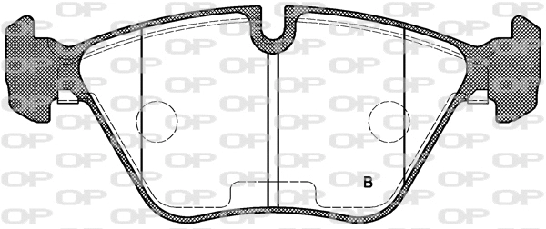 BPA0270.15 OPEN PARTS Комплект тормозных колодок, дисковый тормоз (фото 2)