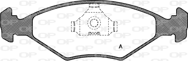 BPA0281.00 OPEN PARTS Комплект тормозных колодок, дисковый тормоз (фото 1)