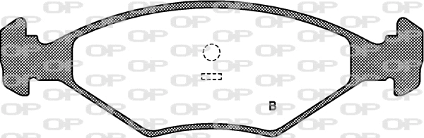 BPA0281.00 OPEN PARTS Комплект тормозных колодок, дисковый тормоз (фото 2)