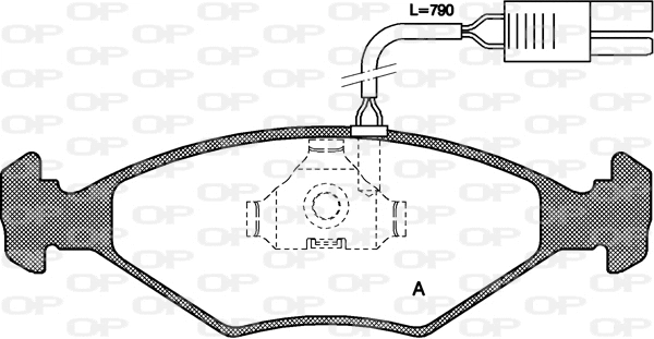 BPA0281.02 OPEN PARTS Комплект тормозных колодок, дисковый тормоз (фото 1)