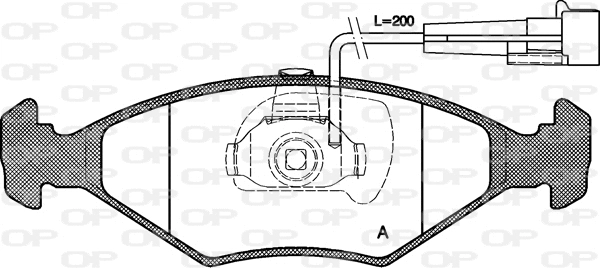 BPA0281.32 OPEN PARTS Комплект тормозных колодок, дисковый тормоз (фото 1)