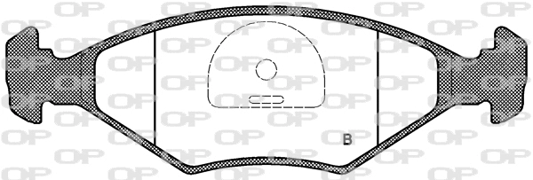 BPA0281.32 OPEN PARTS Комплект тормозных колодок, дисковый тормоз (фото 2)