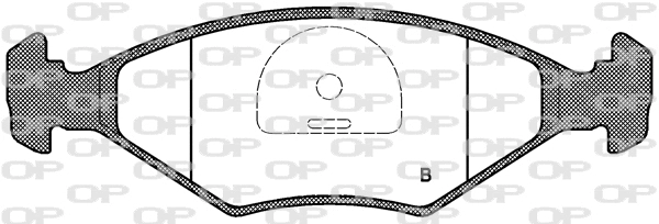 BPA0281.42 OPEN PARTS Комплект тормозных колодок, дисковый тормоз (фото 2)