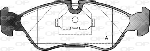 BPA0286.30 OPEN PARTS Комплект тормозных колодок, дисковый тормоз (фото 1)