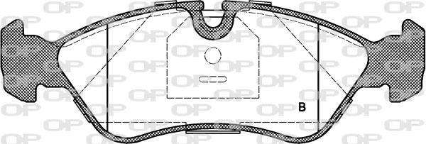 BPA0286.30 OPEN PARTS Комплект тормозных колодок, дисковый тормоз (фото 2)