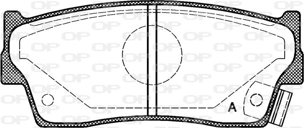 BPA0289.02 OPEN PARTS Комплект тормозных колодок, дисковый тормоз (фото 1)