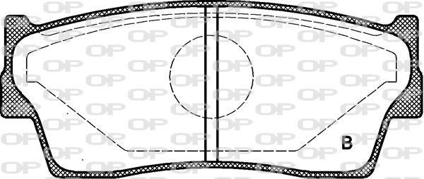 BPA0289.02 OPEN PARTS Комплект тормозных колодок, дисковый тормоз (фото 2)