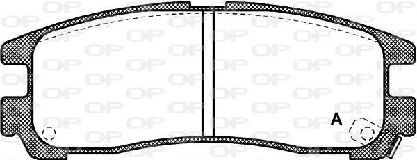 BPA0291.02 OPEN PARTS Комплект тормозных колодок, дисковый тормоз (фото 1)